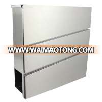 producer wall mounted stainless steel mailbox